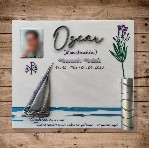 [LAP-MET-004] Lápida Barco