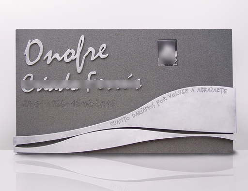 [LAP-MET-009] Lápida Olas