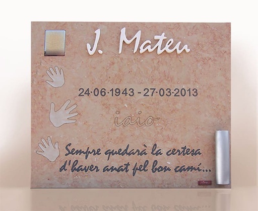 [LAP-INF-009] Lápida Mano de Ninos