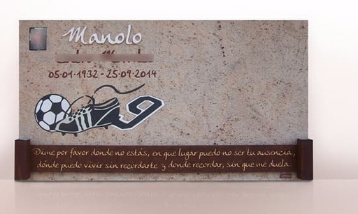 [LAP-SEN-019] Lápida Futbol