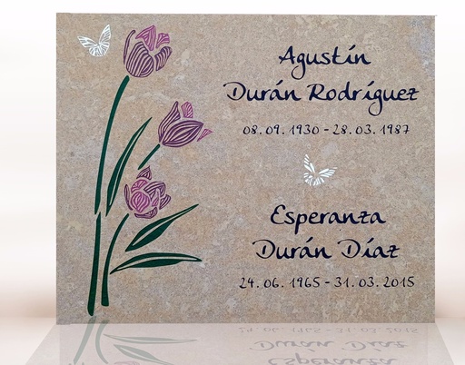 [LAP-INC-023] Tulipanes Grabado Pintado